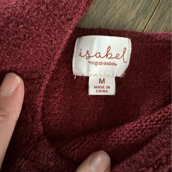 Isabel Maternity by Ingrid & Isabel Burgundy Sweater size Medium - Picture 7 of 12